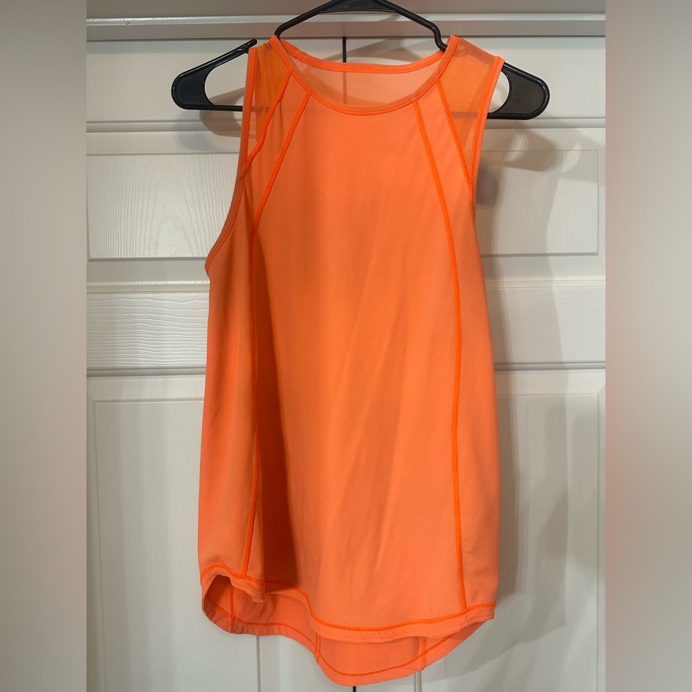 Lululemon sculpt workout tank Bright Orange size 4